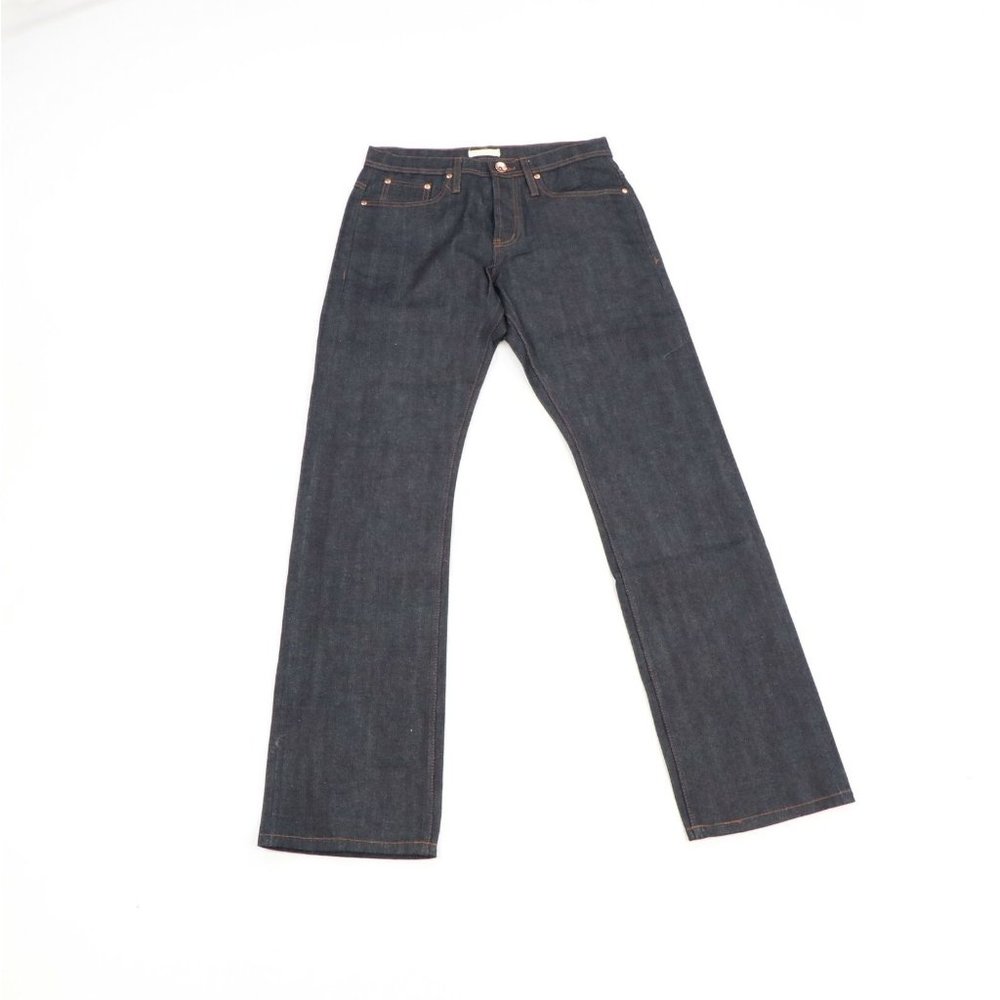 Unbranded Brand Mens Size 31x35 Straight Leg 11 Oz Selvedge Denim Jeans Black